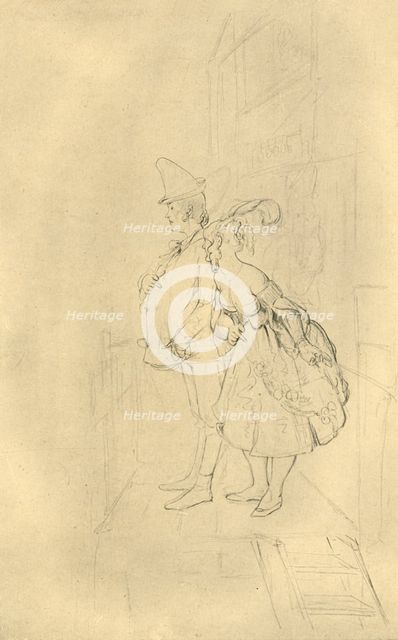 'Treten Sie ein, meine Herrschaften!', mid-late 19th century, (c1924).  Creator: Carl Spitzweg.