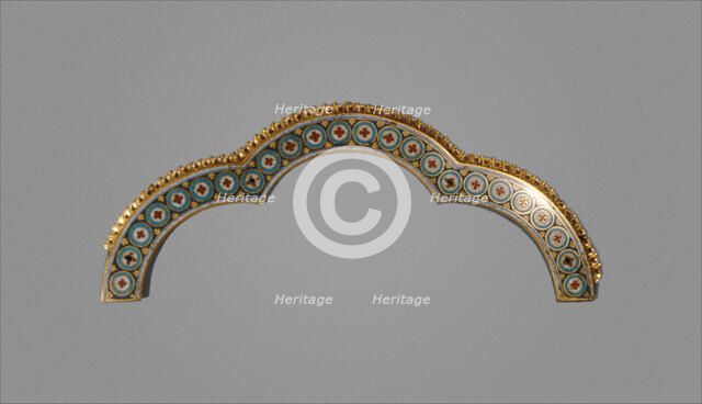 Tri-Lobed Arch from a Reliquary Shrine, German, ca. 1200. Creator: Unknown.