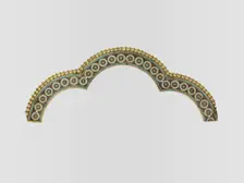 Tri-Lobed Arch from a Reliquary Shrine, German, ca. 1200. Creator: Nicholas of Verdun