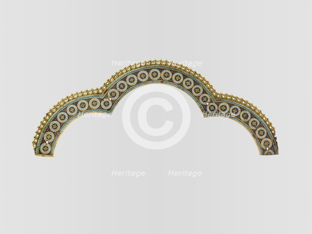 Tri-Lobed Arch from a Reliquary Shrine, German, ca. 1200. Creator: Nicholas of Verdun.