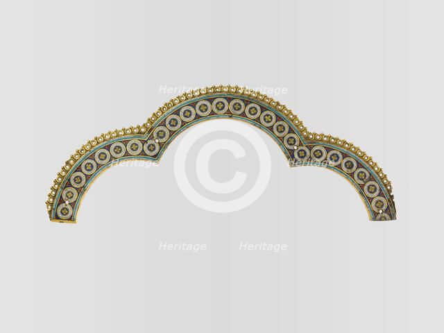 Tri-Lobed Arch from a Reliquary Shrine, German, ca. 1200. Creator: Nicholas of Verdun.