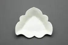 Tri-Lobed Dish with Butterfly, Liao dynasty (907-1125), 12th century. Creator: Unknown