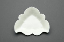 Tri-Lobed Dish with Butterfly, Liao dynasty (907-1125), 12th century. Creator: Unknown