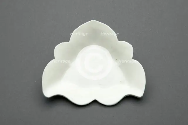 Tri-Lobed Dish with Butterfly, Liao dynasty (907-1125), 12th century. Creator: Unknown.