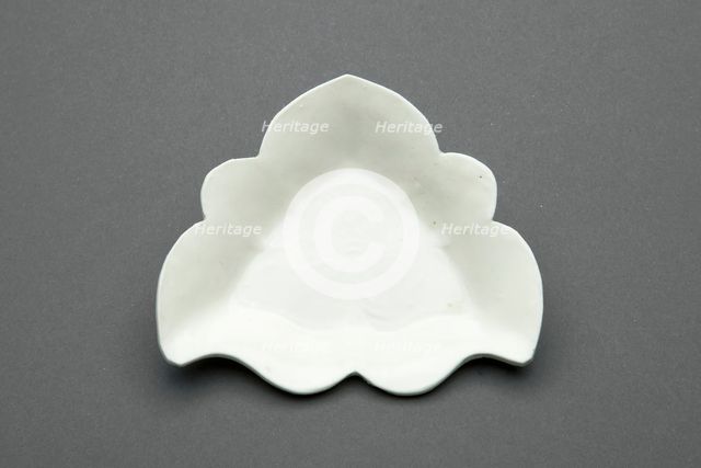 Tri-Lobed Dish with Butterfly, Liao dynasty (907-1125), 12th century. Creator: Unknown.