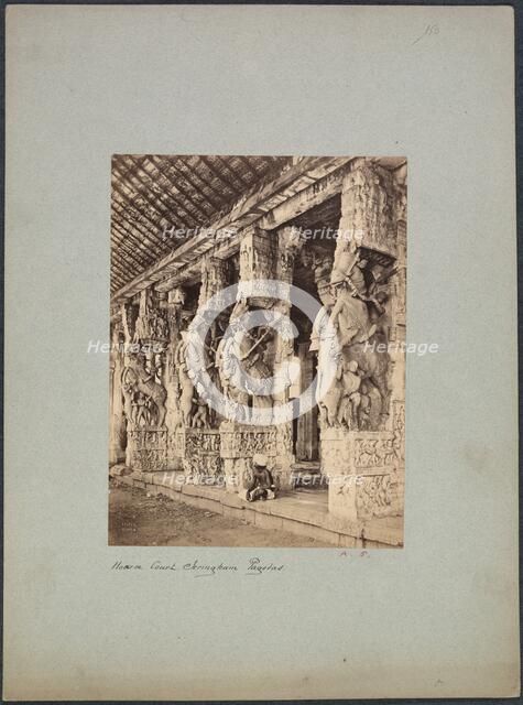 Trichinopoly Horse Court, 1850s-1870s. Creator: Francis Frith & Co. (British).