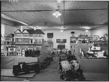 Trian toys, Werneth Goods Station, Middleton Road, Werneth, Oldham, 1927. Creator: London Midland and Scottish Railway