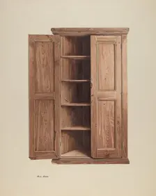Triangular Corner Safe, c. 1941. Creator: Rosa Rivero