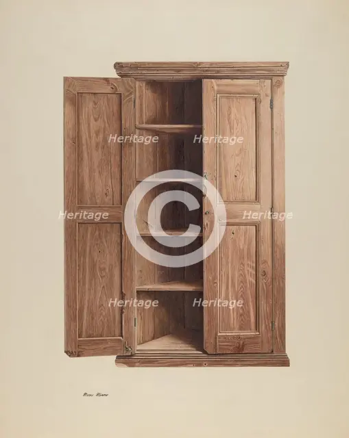 Triangular Corner Safe, c. 1941. Creator: Rosa Rivero.