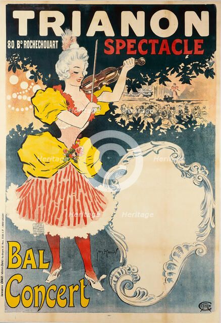 Trianon Spectacle Bal Concert , 1897. Creator: Meunier, Henri Georges (1873-1922).