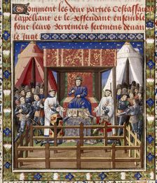 Trial by combat, 15th century. Creator: Anonymous