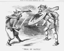 Trial by Battle 1877. Creator: Joseph Swain