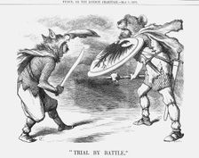 Trial by Battle 1877. Creator: Joseph Swain