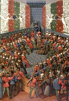 Trial of Charles VII to John, Duke of Alençon, accused of conspiring with the English against Fra…