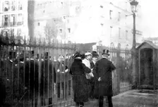 Trial of M. Zola in Paris: scenes at the Assize Court - arrival of Lieutenant-Colonel Picquart, 1898 Creator: Gribayedoff