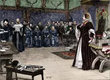 Trial of Mary Queen of Scots in Fotheringhay Castle, 1586 (1905)