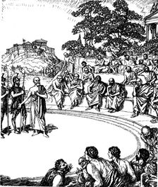 Trial of Socrates, Ancient Greek philosopher, 399 BC (19th century)