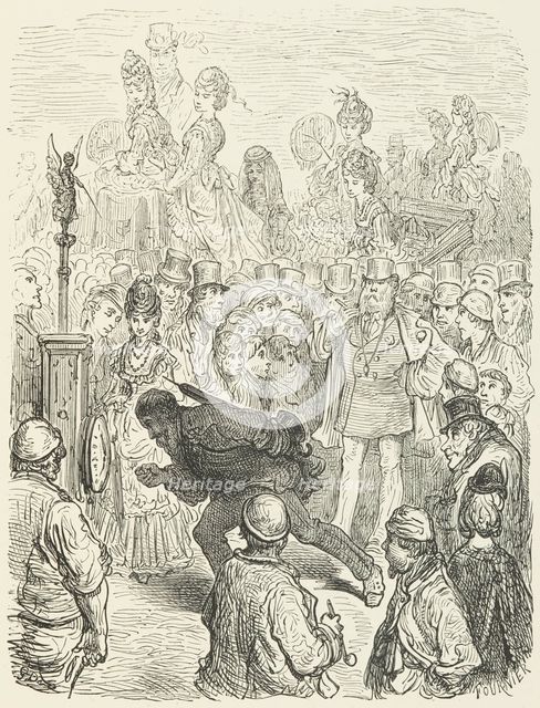 Trial of Strength, 1872.  Creator: Paul Albert Fournier.