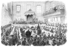 Trial of the Bradford Election Petition at the Borough Courthouse, 1869. Creator: Unknown