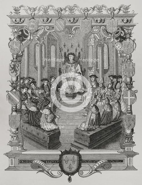 Trial of the Constable of Bourbon before the court of Peers of France, 1523 (1729) (1878). Creator: Unknown.