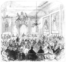 Trial of the Windsor Election Petition in the Townhall, Windsor, 1869. Creator: Unknown