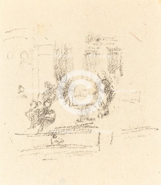 Trial Sketch: An Interior, c. 1891. Creator: James Abbott McNeill Whistler.