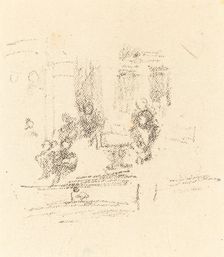 Trial Sketch: An Interior, c. 1891. Creator: James Abbott McNeill Whistler