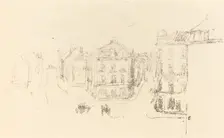 Trial Sketch: Grand Rue, Dieppe, c. 1891. Creator: James Abbott McNeill Whistler