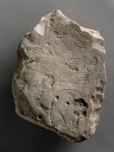Trial Piece Worked on Both Sides, c. 1391-1353 BC. Creator: Unknown