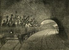 Trial Trip on the Underground Railway, 1863 (c1876). Creator: Unknown