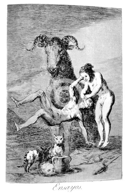 'Trials', 1799. Artist: Francisco Goya