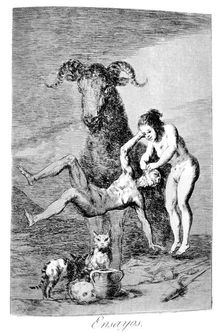 Trials 1799. Artist: Francisco Goya