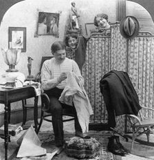 Trials of Bachelorhood Artist: American Stereoscopic Company
