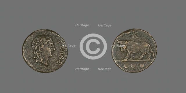 Trias (Coin) Depicting the God Gelas, late 5th century BCE. Creator: Unknown.