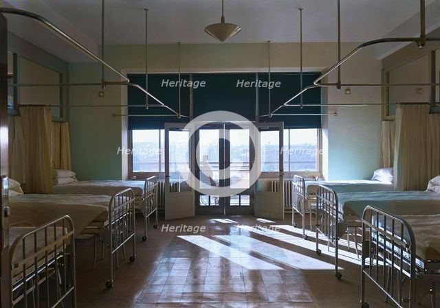 Triboro Hospital for Tuberculosis, Parsons Blvd., Jamaica, New York, 1940. Creator: Gottscho-Schleisner, Inc.