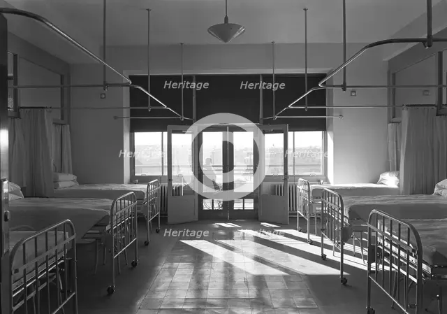 Triboro Hospital for Tuberculosis, Parsons Blvd., Jamaica, New York, 1940. Creator: Gottscho-Schleisner, Inc.