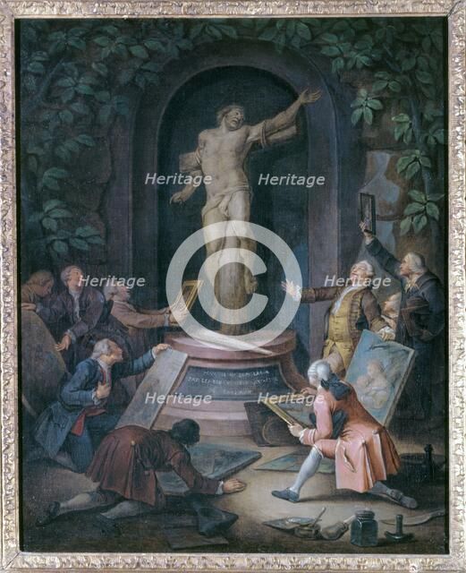 Tribute to the good thief, between 1695 and 1778. Creator: Franois Eisen.