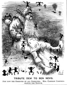 Tribute Dew to Ben Nevis 1883. Artist: Harry Furniss