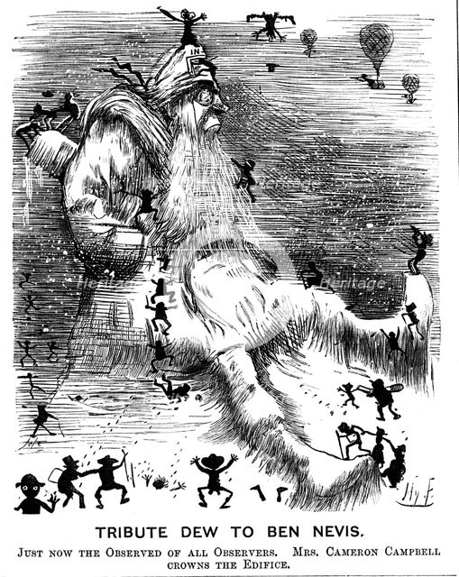 'Tribute Dew to Ben Nevis', 1883. Artist: Harry Furniss