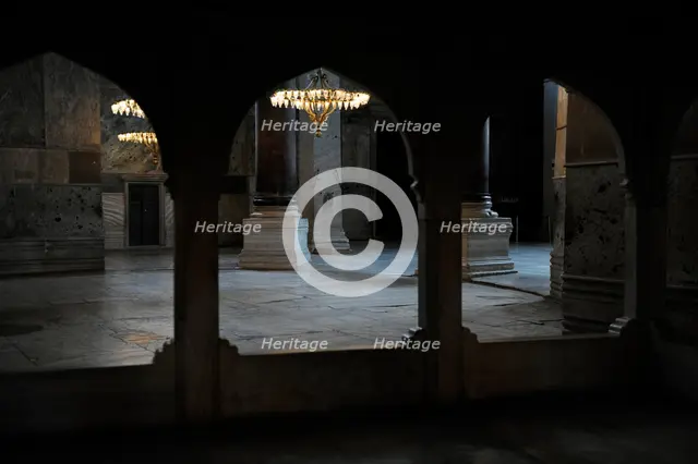 Tribune of the singers, Hagia Sophia, Istanbul, Turkey, 2013.  Creator: LTL.