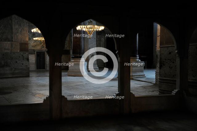 Tribune of the singers, Hagia Sophia, Istanbul, Turkey, 2013.  Creator: LTL.