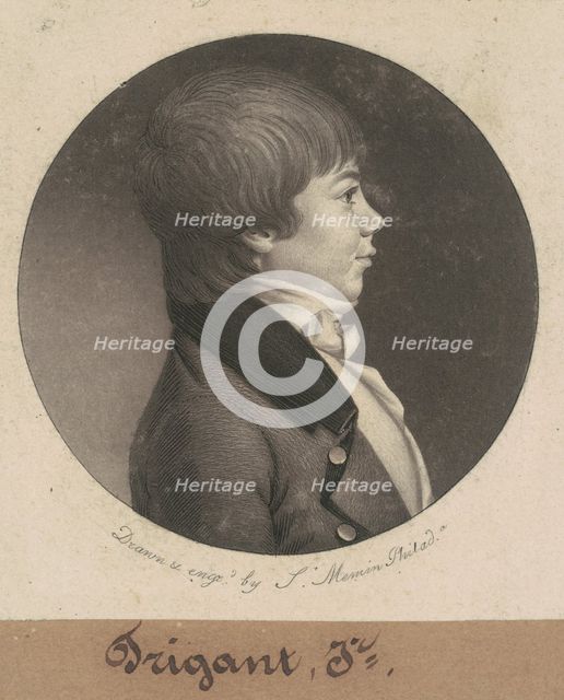Trigant, Jr., 1801. Creator: Charles Balthazar Julien Févret de Saint-Mémin.