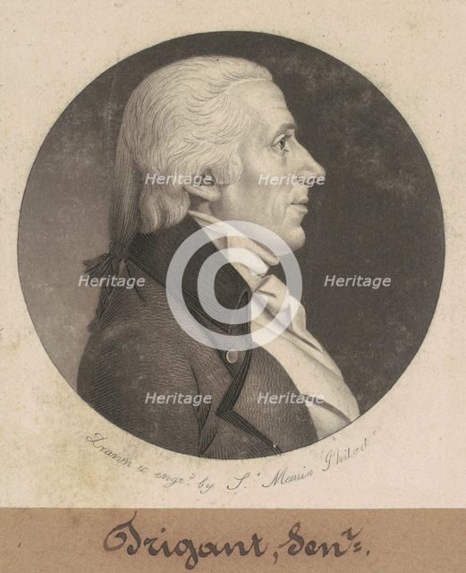 Trigant, Sr., 1801. Creator: Charles Balthazar Julien Févret de Saint-Mémin.