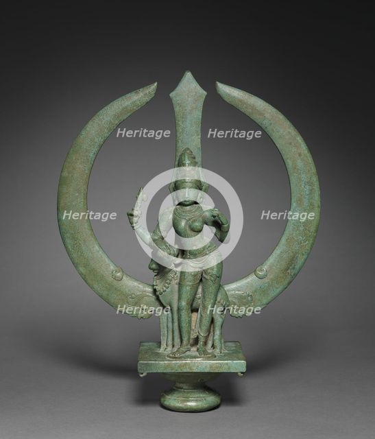 Trident with Shiva as Half-Woman (Ardhanarishvara), c. 1050. Creator: Unknown.