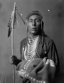 Tries His Knee, c1908. Creator: Edward Sheriff Curtis