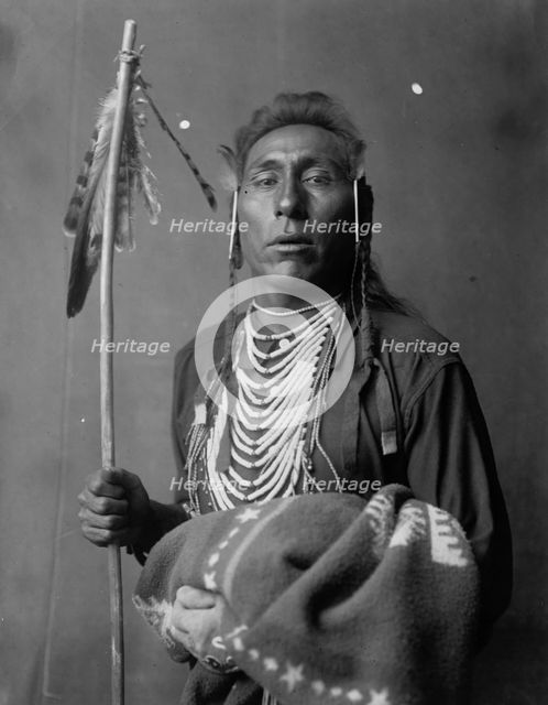 Tries His Knee, c1908. Creator: Edward Sheriff Curtis.