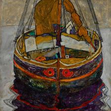 Trieste Fishing Boat, 1912. Creator: Egon Schiele