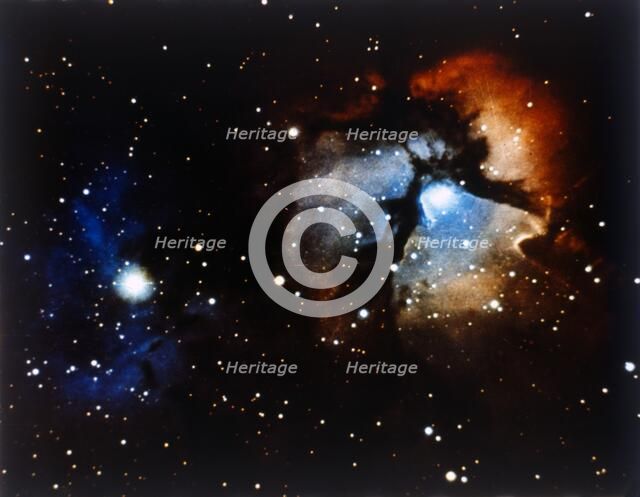 Trifid Nebula in Sagittarius constellation. Creator: NASA.