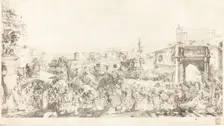 Triomphe de Pompee dans Rome, 1775. Creator: Gabriel de Saint-Aubin