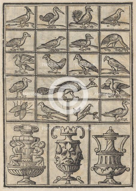 Trionfo Di Virtu. Libro Novo..., page 3 (recto), 1563. Creator: Matteo Pagano.